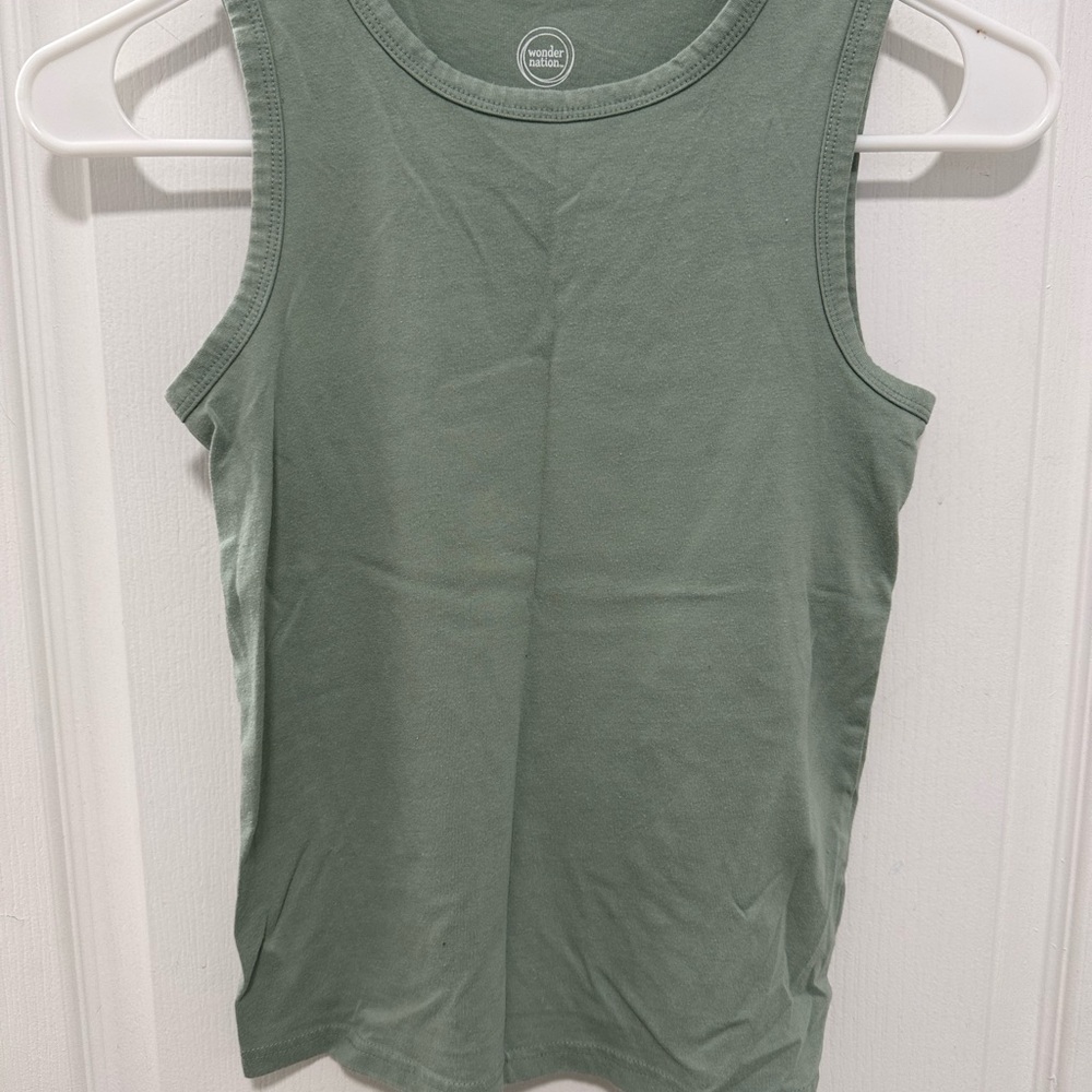 Wonder Nation Sage Green Tank Top